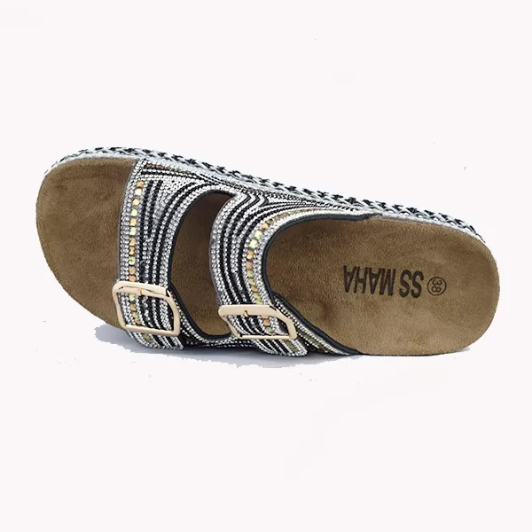 Sandales pour femme compense OC02 noir.....  miniature